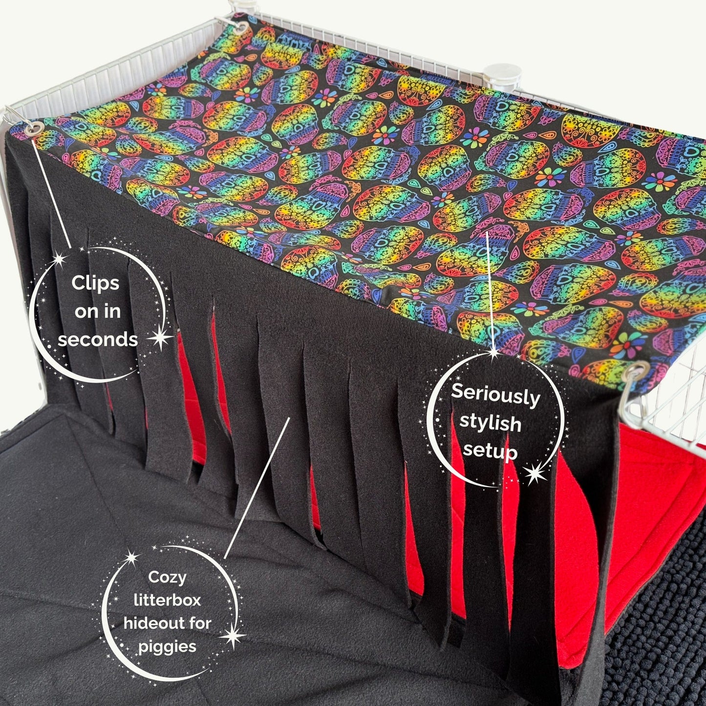 Frightful Fiesta Large 2x1 Fleece Forest | Create a magical space your piggies won’t want to leave